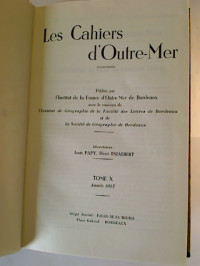 Les+Cahiers+d%27+Outre-Mer.+-++Tom+10+%2F+1957%2C+No.+37+-+40+%28gebundener++Jg.-Bd.%29