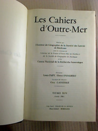 Les+Cahiers+d%27+Outre-Mer.+-++Tom+14+%2F+1961+%28gebundener++Jg.-Bd.%29