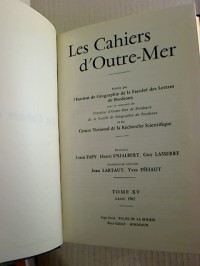 Les+Cahiers+d%27+Outre-Mer.+-++Tom+15+%2F+1962+%28gebundener++Jg.-Bd.%29