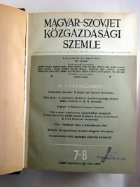 Magyar-szovjet+k%C3%B6zgazdas%C3%A1gi+szemle.+-+1951%2C+7+-+12+%28Juli+-+Dez.%2C+gebunden+in+1+Bd.%29