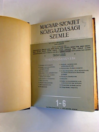 Magyar-szovjet+k%C3%B6zgazdas%C3%A1gi+szemle.+-+1952%2C+1+-+6+%28gebunden+in+1+Bd.%29