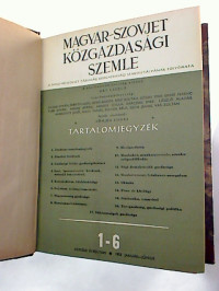 Magyar-szovjet+k%C3%B6zgazdas%C3%A1gi+szemle.+-+1953%2C+1+-+6+%28gebunden+in+1+Bd.%29