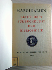 Marginalien.+Zeitschrift+f%C3%BCr+Buchkunst+und+Bibliophilie.+-+1970%2C+38.+-+40.+Heft.
