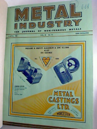 Metal+Industry.+-+The+Journal+of+Non-Ferrous+Metals.+-+Vol.+92+%2F+1958%2C+No.+14+-+26+%28April+-+Juni%29+%28gebunden+in+1+Bd.%29