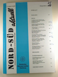 NORD-S%C3%9CD+aktuell+Jg.+XIII%2C+Nr.+3+%2F+1999.+-+Vierteljahreszeitschrift+f%C3%BCr+Nord-S%C3%BCd+u.+S%C3%BCd-S%C3%BCd-Entwicklungen.