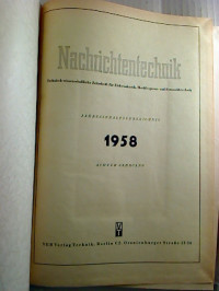 Nachrichtentechnik.+-+8.+Jg.+%2F+1958%2C+Heft+1+-+12+%28gebunden+in+1+Bd.%29