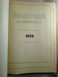 Nachrichtentechnik.+-+9.+Jg.+%2F+1959%2C+Heft+1+-+12+%28gebunden+in+1+Bd.%29