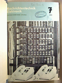 Nachrichtentechnik+Elektronik.+-++Jg.+25+%2F+1975%2C+Hefte+7-12+%286+Einzelhefte%29+-+Technisch-wissenschaftliche+Zeitschrift+f%C3%BCr+die+gesamte+elektronische+Nachrichtentechnik.