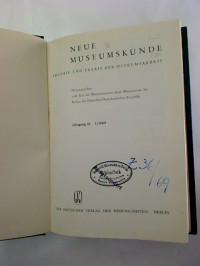 Neue+Museumskunde.+-+12.+Jg.+%2F+1969%2C+Heft+1+-+4+%28gebunden+in+1+Bd.%29.+-+Theorie+und+Praxis+der+Museumsarbeit.