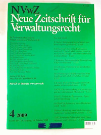 Neue+Zeitschrift+f%C3%BCr+Verwaltungsrecht+%28NVwZ%29+-+28.+Jg.+%2F+2009%2C+Heft+4+%28Einzelheft%29