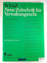 Neue+Zeitschrift+f%C3%BCr+Verwaltungsrecht+%28NVwZ%29+-+28.+Jg.+%2F+2009%2C+Heft+9+%28Einzelheft%29