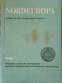 Nordeuropa.+-+Jahrbuch+f%C3%BCr+Nordische+Studien.+1.