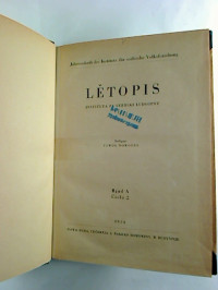 Pawol+Nowotny+%28red.%29%3ALETOPIS+-+1954%3B+co.+2%2C+Rjad+A+-+recespyt.+-+Instituta+za+serbski+ludospyt.+%28Institut+f%C3%BCr+sorbische+Volksforschung%29