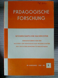 P%C3%A4dagogische+Forschung.+Wissenschaftliche+Nachrichten.+-+28.+Jahrg.+%2F+1987+-+Nr.+5.