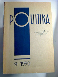 Poliitika.+-+1990%2C+Nr.+9+%281+Einzelheft%29