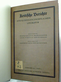 Rudolf++Kautzsch+%28Hg.%29+u.a.%3AKritische+Berichte+zur+kunstgeschichtlichen+Literatur.+-+1927%2F28%2C+Heft+1+-+3+%28gebunden+in+1+Bd.%29