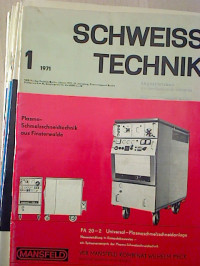 Schwei%C3%9Ftechnik.+-+21.+Jg.+%2F+1971%2C+H.+1+-+12+%2812+Einzelhefte%29