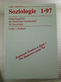 Soziologie+-+Heft+1%2C+1997.+-+Mitteilungsblatt+der+Deutschen+Gesellschaft+f%C3%BCr+Soziologie.