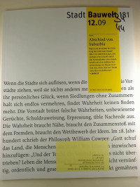 StadtBauwelt+181++-+Bauwelt+Heft+12+%2F+26.+Juni+2009+%28100.+Jahrgang%29+-+Vierteljahreshefte+der+Bauwelt.