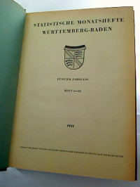 Statistische+Monatshefte+W%C3%BCrttemberg+-+Baden.+-+5.+Jg.+%2F+1951%2C+H.+1+-+12+%28gebund.+Jg.-Bd.%29