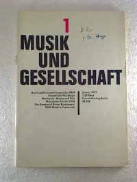 Verband+Deutscher+Komponisten+und+Musikwissenschaftler+%28Hg.%29%3AMusik+und+Gesellschaft.+-+27.+Jahrg.+%2F+Heft+1+-+Januar+1977.