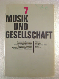 Verband+Deutscher+Komponisten+und+Musikwissenschaftler+%28Hg.%29%3AMusik+und+Gesellschaft.+-+31.+Jahrg.+%2F+Heft+7+-+Juli+1981.