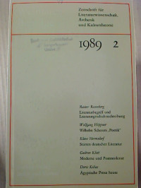 Weimarer+Beitr%C3%A4ge+-+Zeitschrift+f%C3%BCr+Literaturwissenschaft%2C+%C3%84sthetik+und+Kulturtheorie%2C+Heft+2%2F+1989%2C+35.+Jahrgang