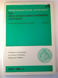 Wissenschaftliche+Zeitschrift+Ernst-Moritz-Arndt-Universit%C3%A4t+Greifswald.+-+Mathematisch-naturwissenschaftliche+Reihe.+-+XXXV.+Jg.++%2F+1986%2C+Nr.+4+%28Einzelheft.%29