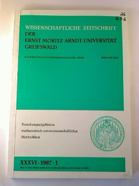 Wissenschaftliche+Zeitschrift+Ernst-Moritz-Arndt-Universit%C3%A4t+Greifswald.+-+Mathematisch-naturwissenschaftliche+Reihe.+-+XXXVI.+Jg.++%2F+1987%2C+Nr.+1+%28Einzelheft.%29