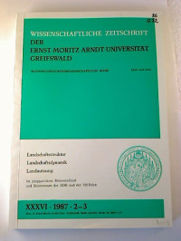 Wissenschaftliche+Zeitschrift+Ernst-Moritz-Arndt-Universit%C3%A4t+Greifswald.+-+Mathematisch-naturwissenschaftliche+Reihe.+-+XXXVI.+Jg.++%2F+1987%2C+Nr.+2-3+%28Einzelheft.%29