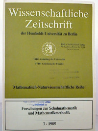 Wissenschaftliche+Zeitschrift+der+Humboldt-Universit%C3%A4t+zu+Berlin.+-+Mathematisch-Naturwissenschaftliche+Reihe.+34.+Jg.+%2F+1985%3A+Heft+7.