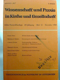 Wissenschaft+und+Praxis+in+Kirche+und+Gesellschaft.+-+69.+Jg.+%2F+Dezember+1980%2C+Heft+12.+-+%28fr%C3%BCher+Pastoraltheorie%29