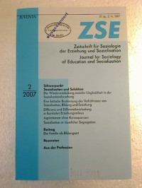 Zeitschrift+f%C3%BCr+Soziologie+der+Erziehung+und+Sozialisation+%28ZSE%29.+-+27.+Jg.+%2F+2007%2C+Nr.+2+%281+Einzelheft%29