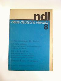 ndl+-+neue+deutsche+Literatur%3A+8%2F1982%2C+37.+Jahrg.%2C+8.+Heft.+-+Monatsschrift+f%C3%BCr+Literatur+und+Kritik.