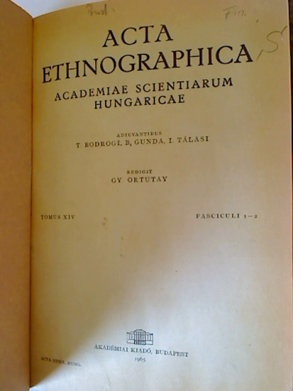 Acta+Ethnographica.+-+Tomus+14+%2F+1965%2C+Fasc.+1+-+2+%281.+Halbbd.%29