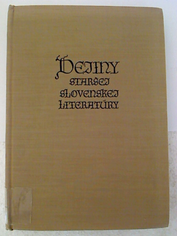 Jan+Misianik+u.a.%3ADejiny+starsej+slovenskej+literat%C3%BAry.