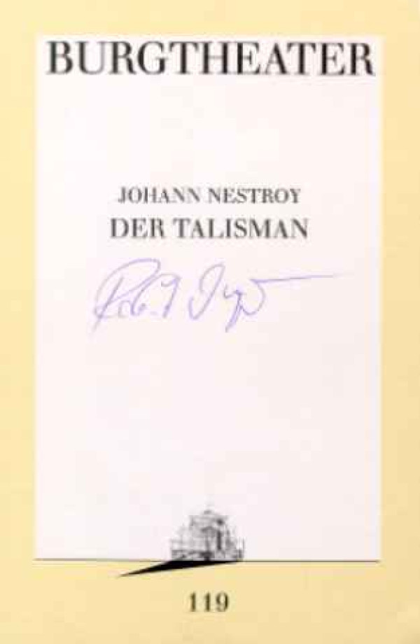 Johann+Nestroy%3ADer+Talisman+%3A+Posse+mit+Gesang+in+drei+Akten.+-+Burgtheater+1993%2F94.