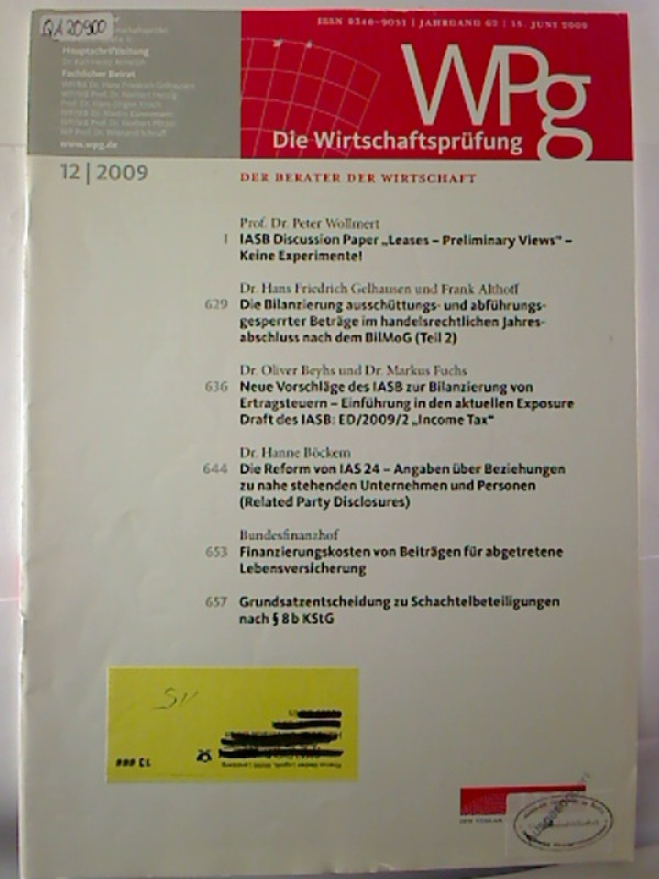 Karl-Heinz+Armeloh+%28SL%29%3ADie+Wirtschaftspr%C3%BCfung+%28WPg%29.+-+Jg.+62+%2F+Nr.+12%2C+15.+Juni+2009.+-+Der+Berater+der+Wirtschaft.
