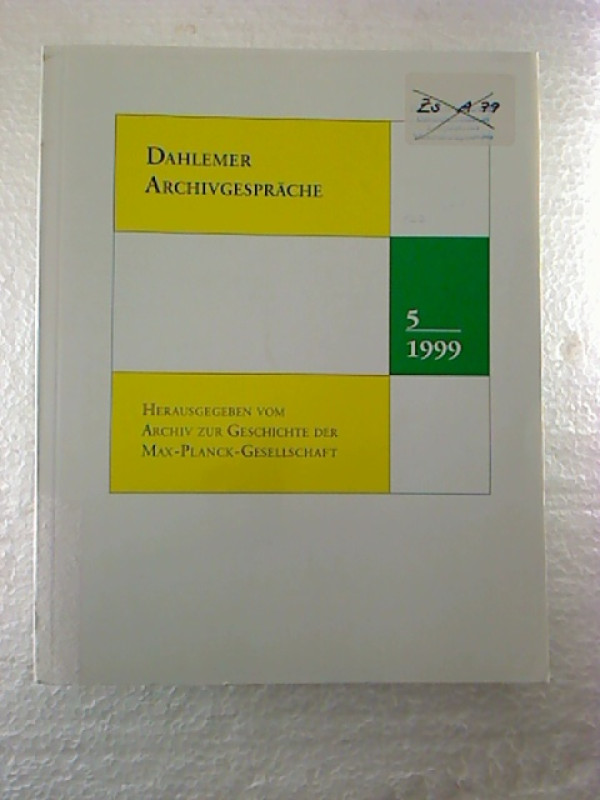 R%C3%BCdiger+vom+Bruch+%2F+Eckart+Henning+%28Hg.%29%3ADahlemer+Archivgespr%C3%A4che.+-+Bd+5+%2F+1999.