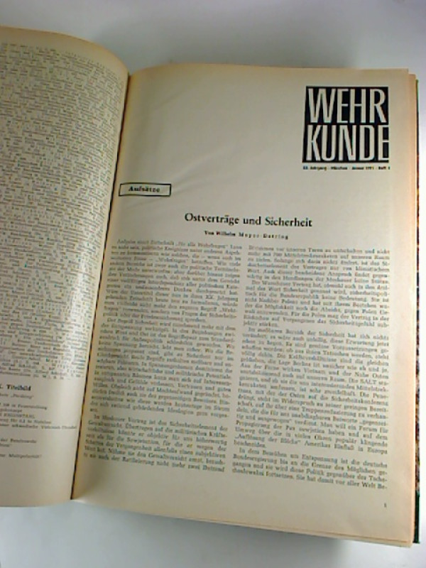 Wehrkunde.+-+Zeitschrift+f%C3%BCr+alle+Wehrfragen.+-+20.+Jahrg.+%2F+1971%2C+Heft+1+-+6+%28geb.+Jg.-Bd.%29