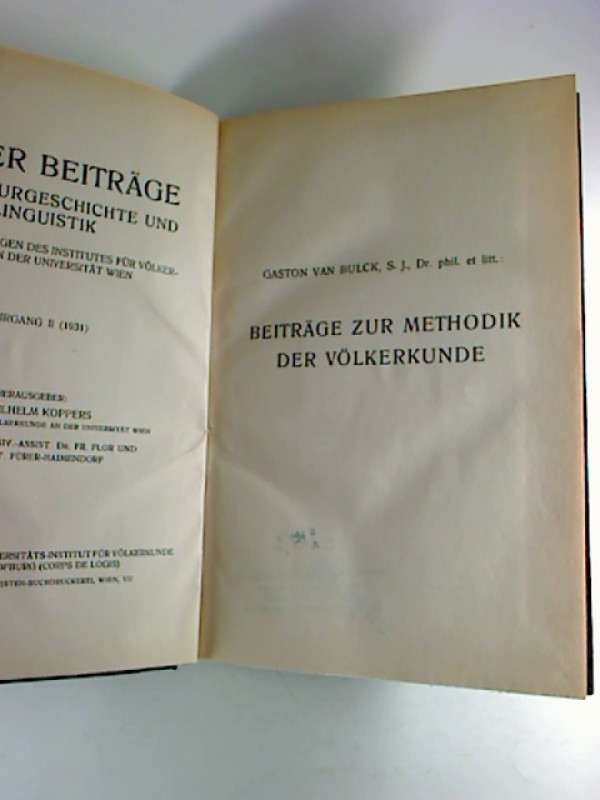 Wilhelm+Koppers+%28Hg.%29%3AWiener+Beitr%C3%A4ge+zur+Kulturgeschichte+und+Linguistik.+-+2.+Jg.+%2F+1931.